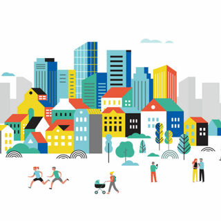 Illustratie van een stad