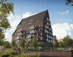 Art impressie woongebouw Rozenbuurt