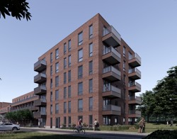 Art impressie woongebouw Gouwzeestraat